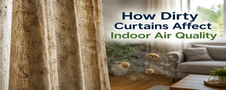 Dirty Curtains Affect Indoor Air Quality